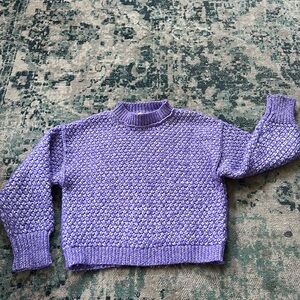 ZARA Kids Purple Knit Sweater Size 6-7